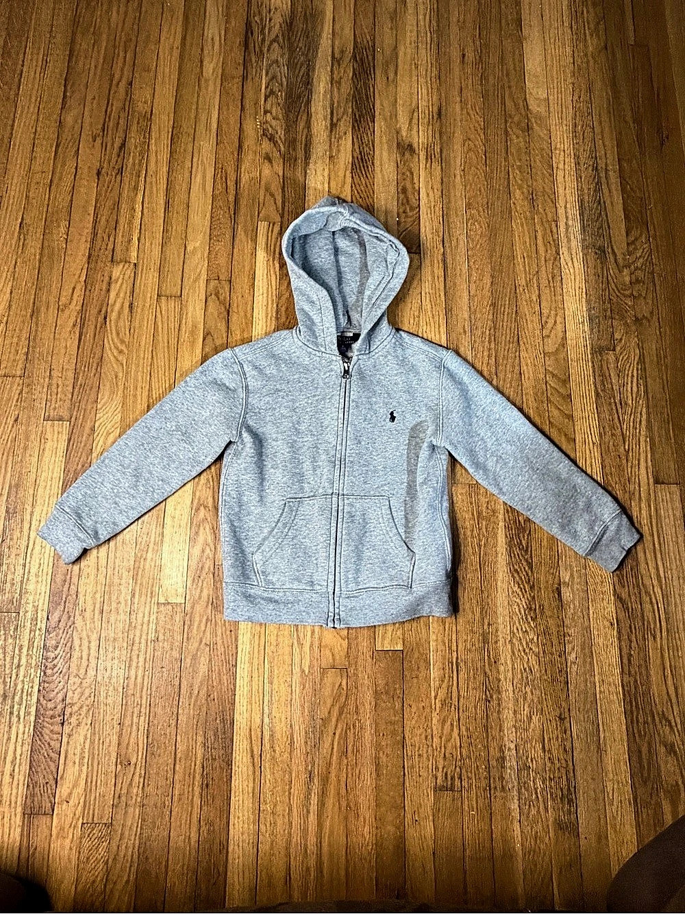 Polo Ralph Lauren Kids Fleece Full-Zip Hoodie Boys Size 6 Gray